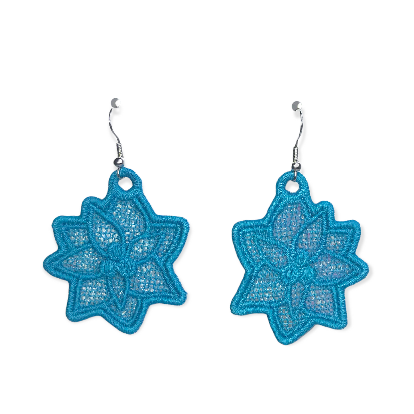 Sky Blue Flower Earring