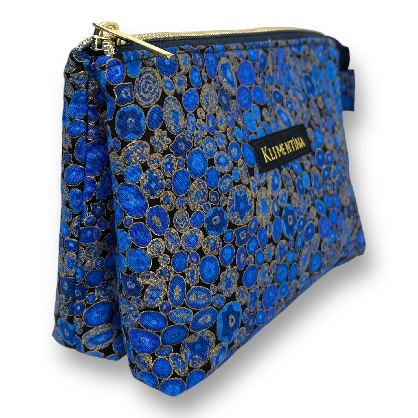 Blue & Gold Double Bag