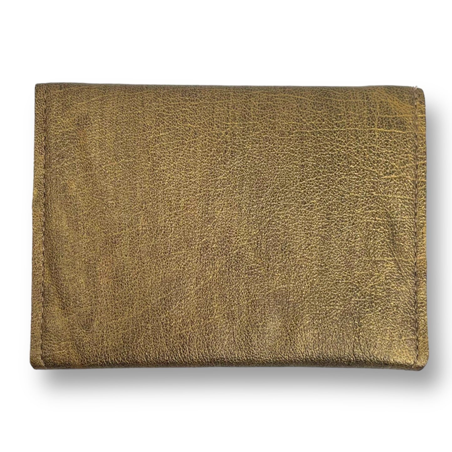 Gold & Blue Envelope Leather Wallet