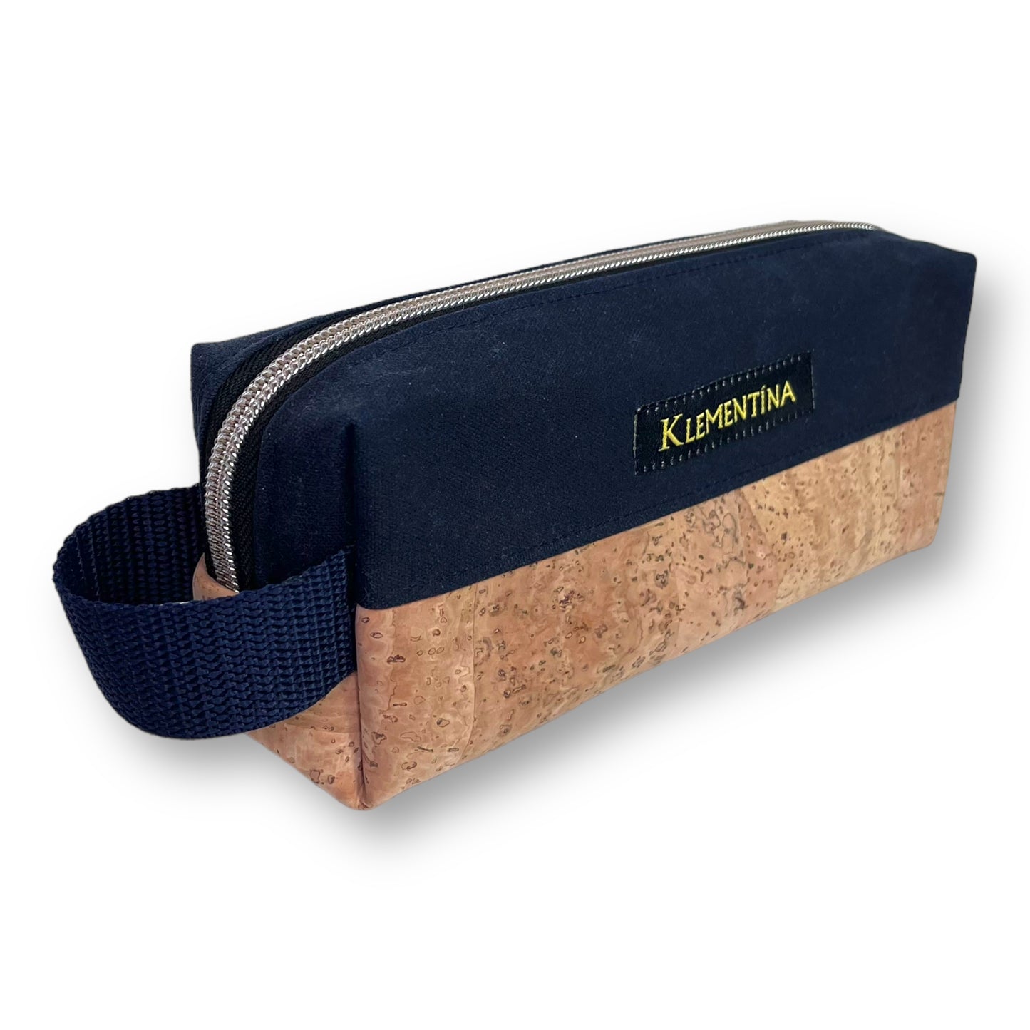 Navy & Cork Small Boxybag