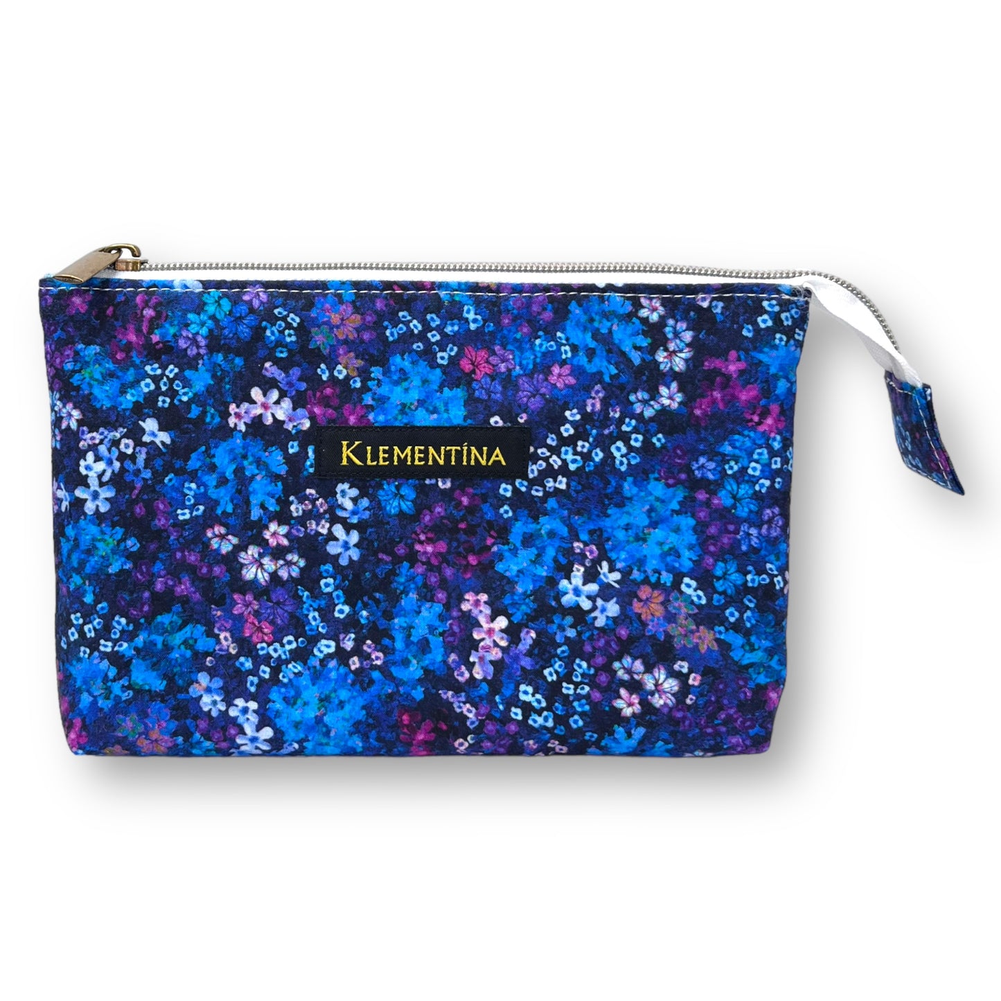 Blue & Pink Floral Double Bag