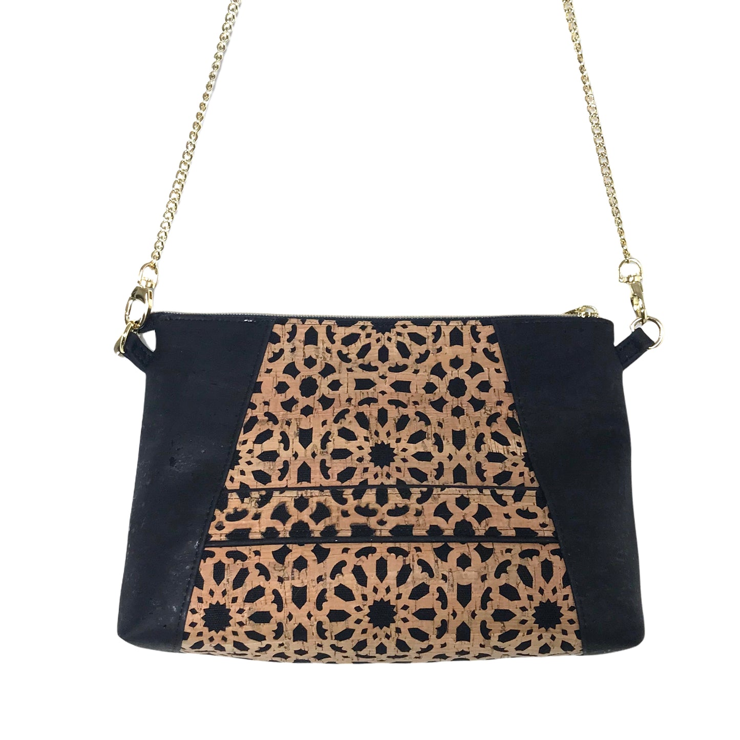 Black & Gold Mandala Crossbody Bag